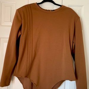 Ivy Park 3-Stripes Bodysuit Wild Brown PLUS SIZE